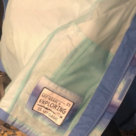 Girls The North Face hooded rain jacket - Picture 3 of 4